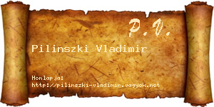 Pilinszki Vladimir névjegykártya